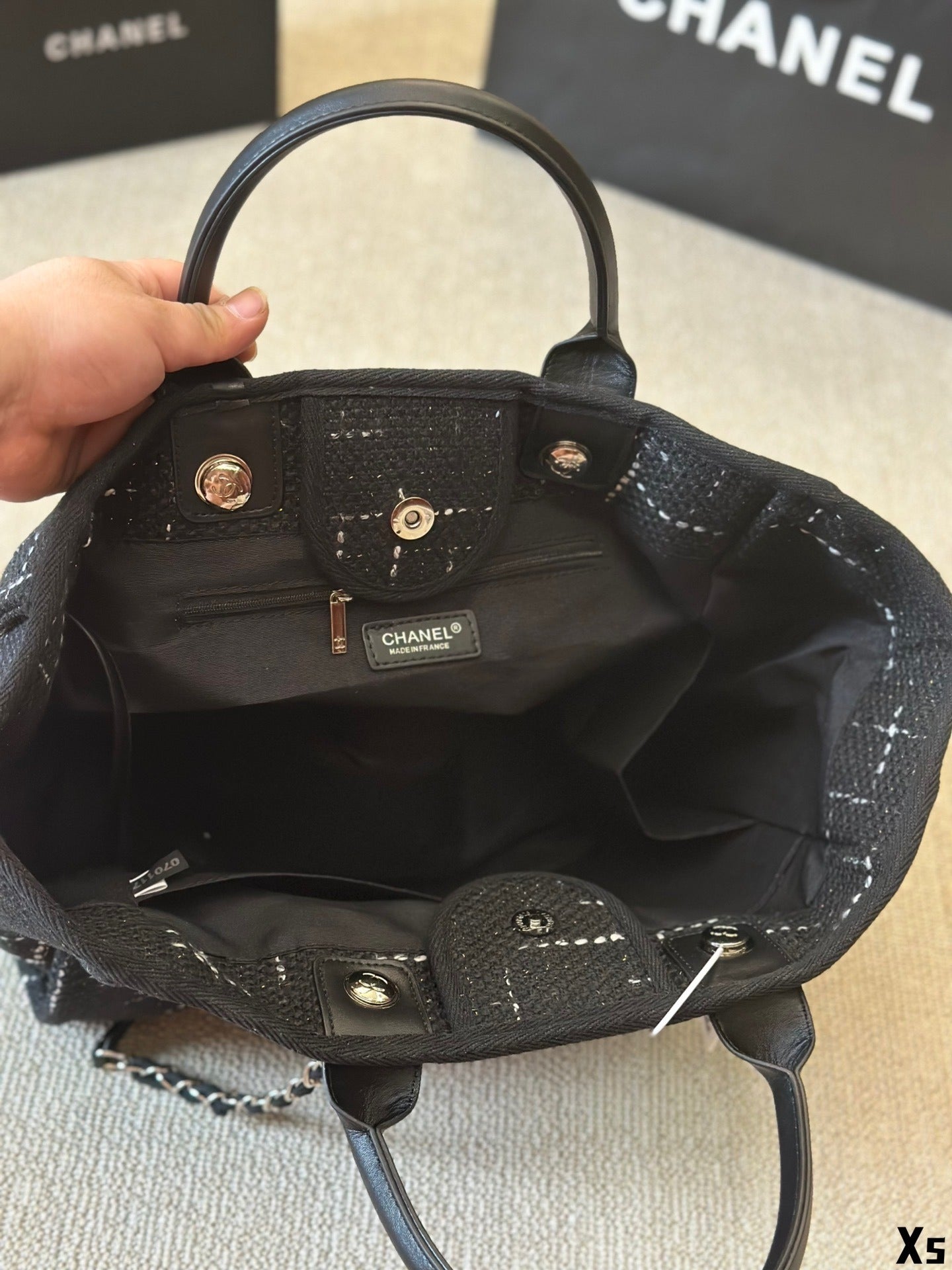 CHANEL cc new arrival tote bag size 37x32cm
