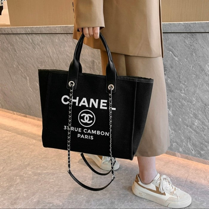 Chanel Denim 31 Rue Cambon Tote w Tag
